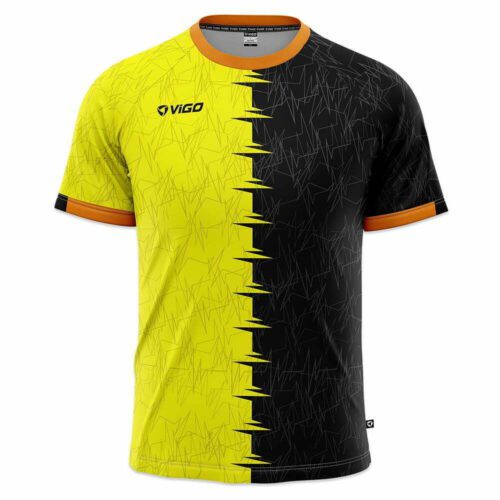 Koszulka piłkarska Striker 1.6 żółto-czarna