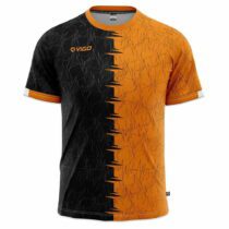 Koszulka piłkarska Striker 1.8 czarno-pomarańczowa