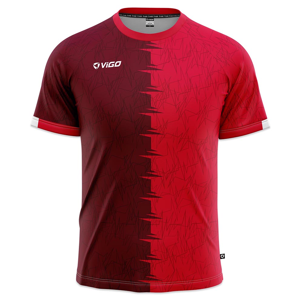 Koszulka piłkarska Striker 1.9 czerwono-bordowa
