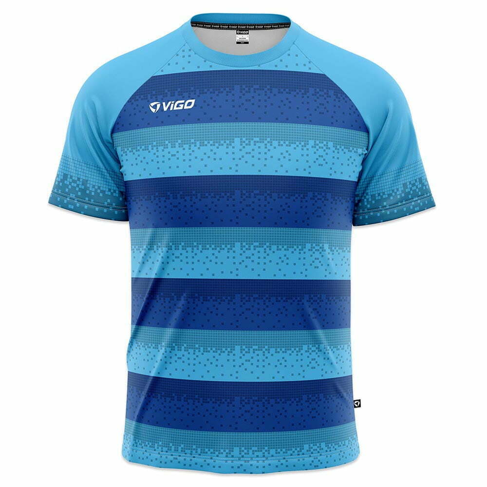 Koszulka piłkarska Striker 2.10 niebiesko-błękitna