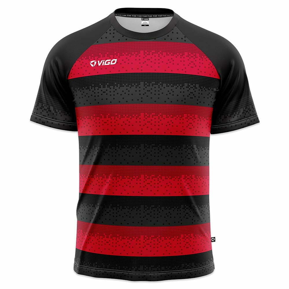 Koszulka piłkarska Striker 2.2 czarno-czerwona