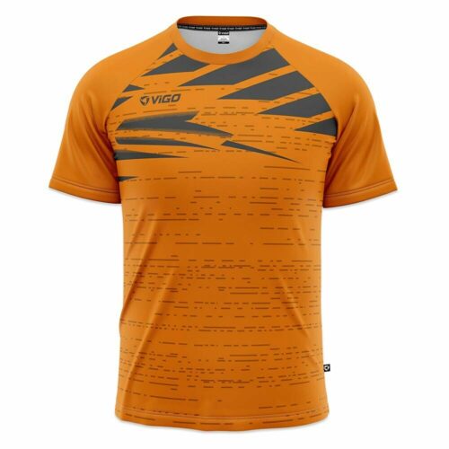 Koszulka piłkarska Striker 3.10 pomarańczowo-szara