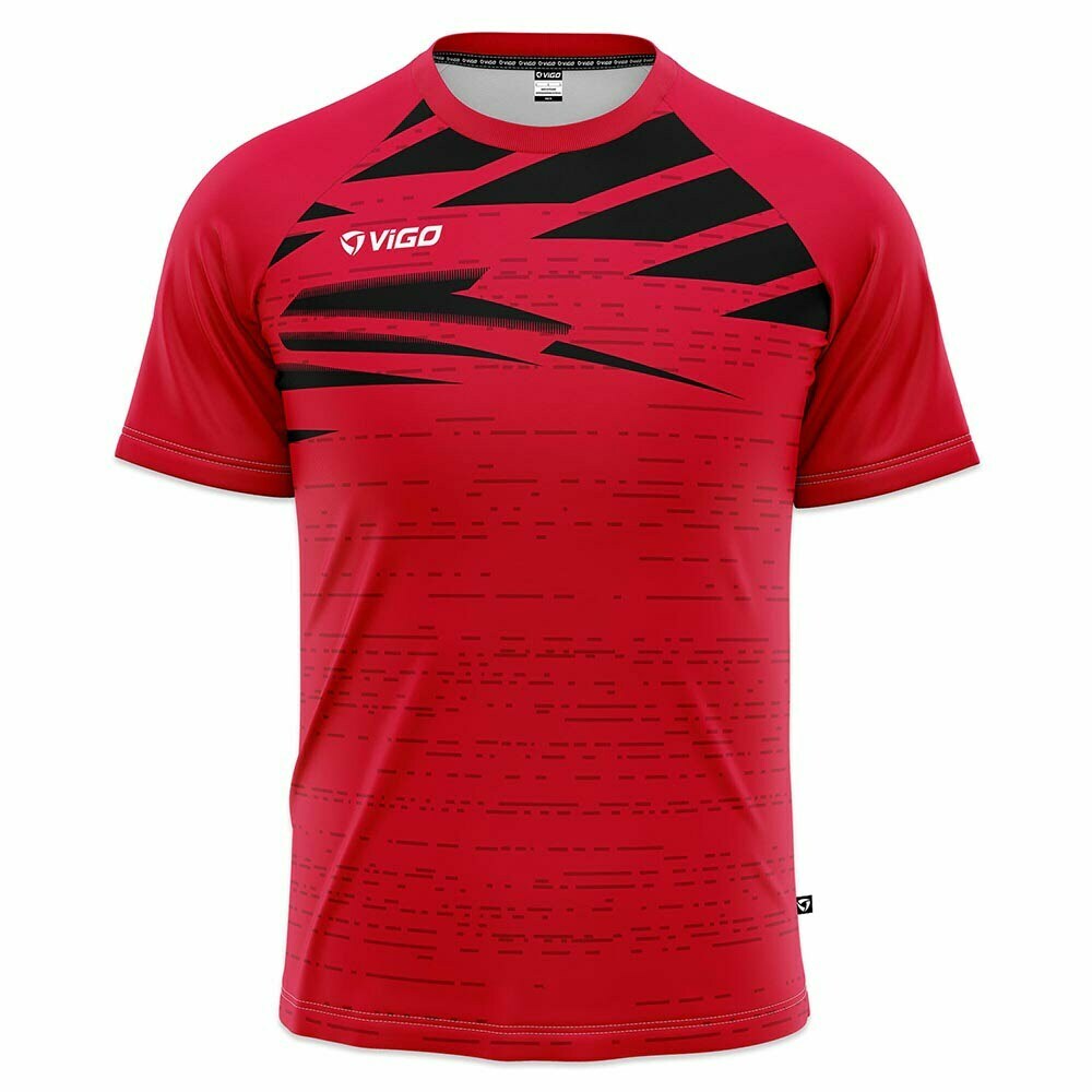 Koszulka piłkarska Striker 3.5 czerwono-czarna
