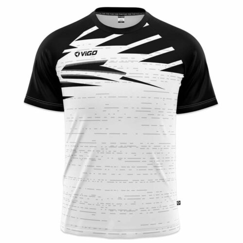 Koszulka piłkarska Striker 3.8 biało-czarna