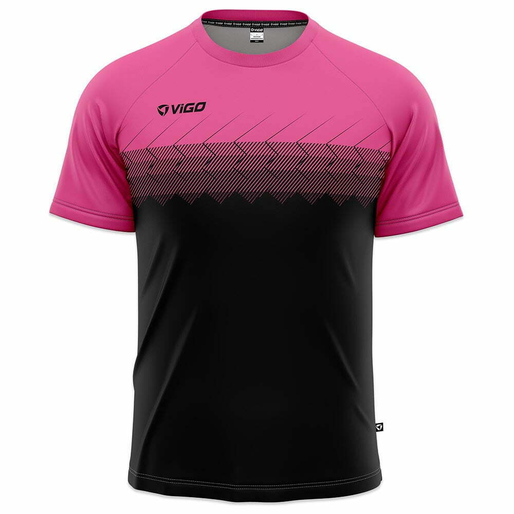 Koszulka piłkarska Striker 5.10 czarno-różowa