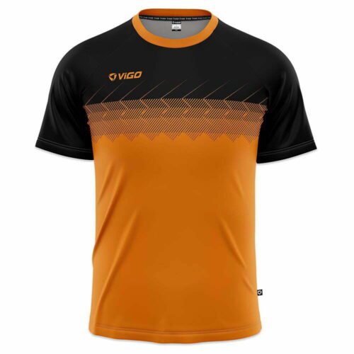Koszulka piłkarska Striker 5.5 pomarańczowo-czarna
