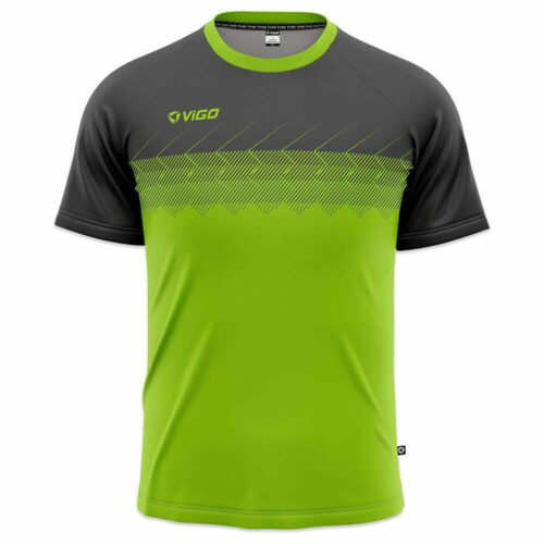 Koszulka piłkarska Striker 5.6 zielono-szara