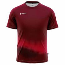 Koszulka piłkarska Striker 6.4 bordowo-czerwona