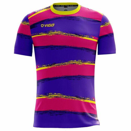 Koszulka piłkarska Team 1.8 różowo-fioletowa