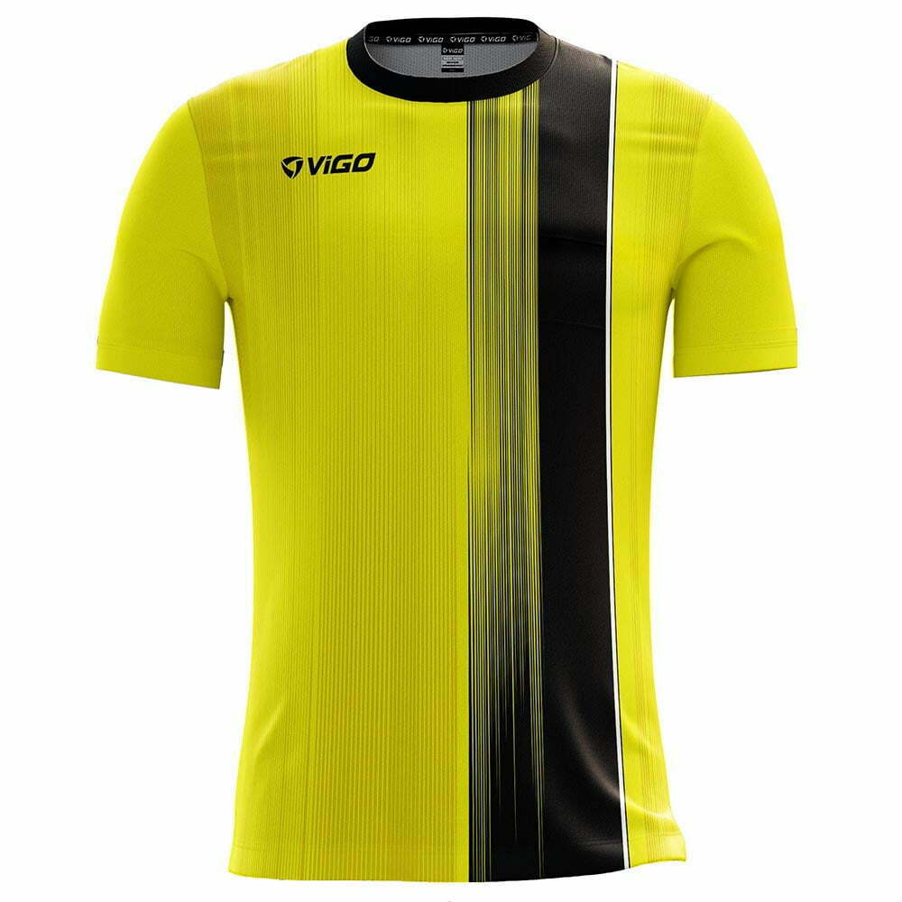Koszulka piłkarska Team 2.10 żółto-czarna