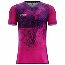 Koszulka piłkarska Dynamic 5 różowo-fioletowa