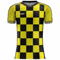 Koszulka piłkarska Goal 7 żółto-czarna