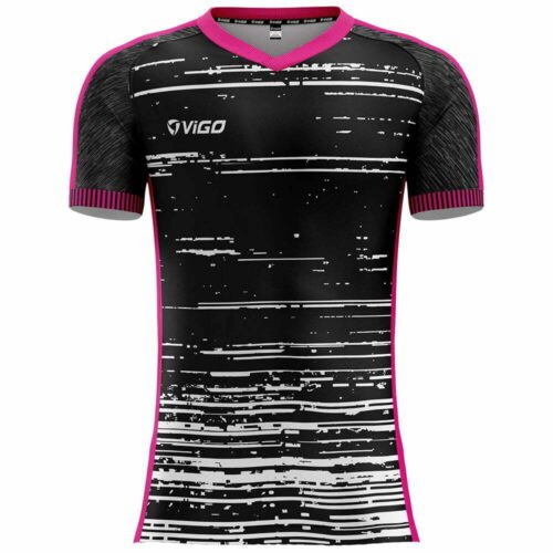 Koszulka piłkarska Laser 1 czarno-biała