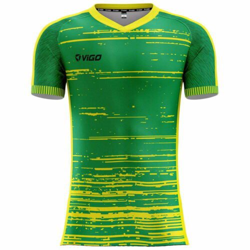 Koszulka piłkarska Laser 5 zielono-żółta