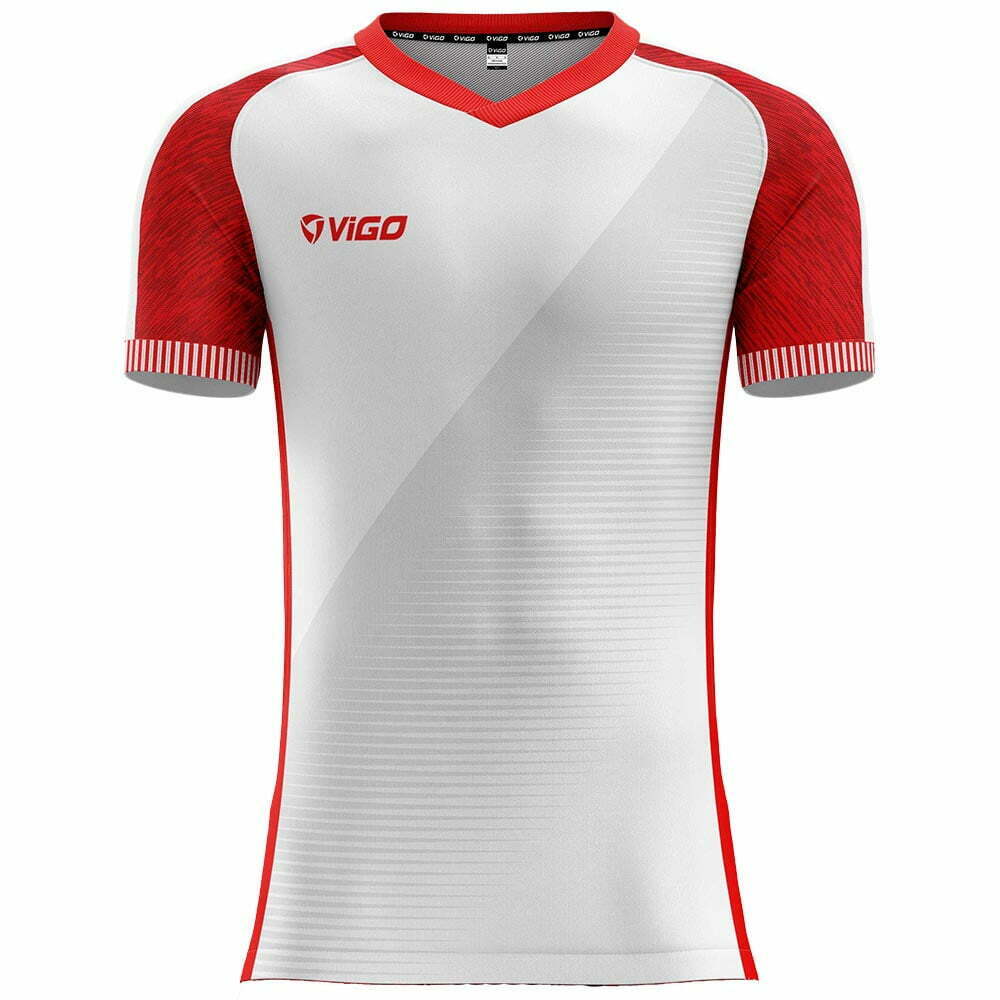 Koszulka piłkarska Mundial 1 biało-czerwona