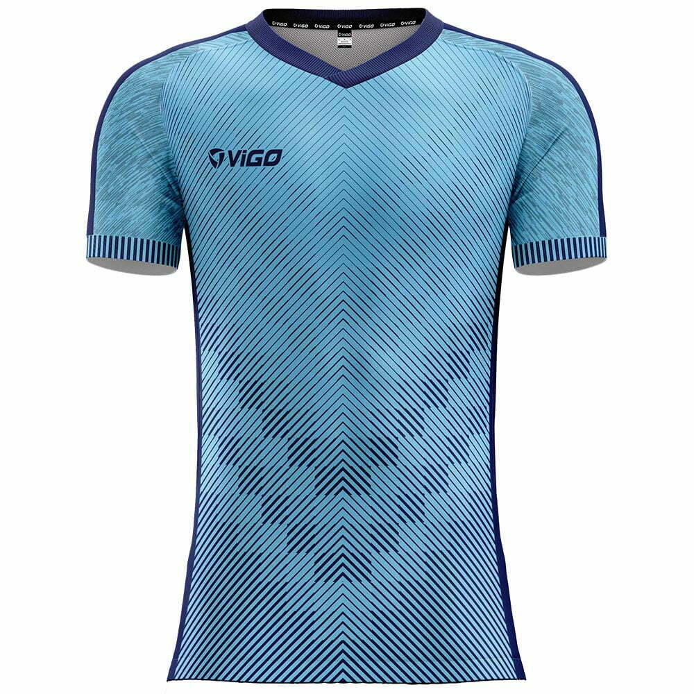 Koszulka piłkarska Precision 5 błękitno-niebieska
