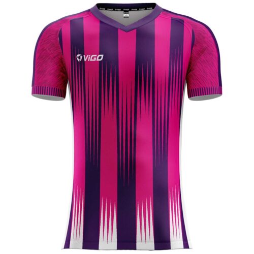 Koszulka piłkarska Striker 19.2 fioletowo-różowa