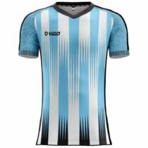 Koszulka piłkarska Striker 19.4 błękitno-biała