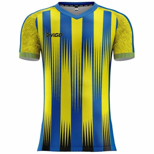 Koszulka piłkarska Striker 19.6 żółto-niebieska