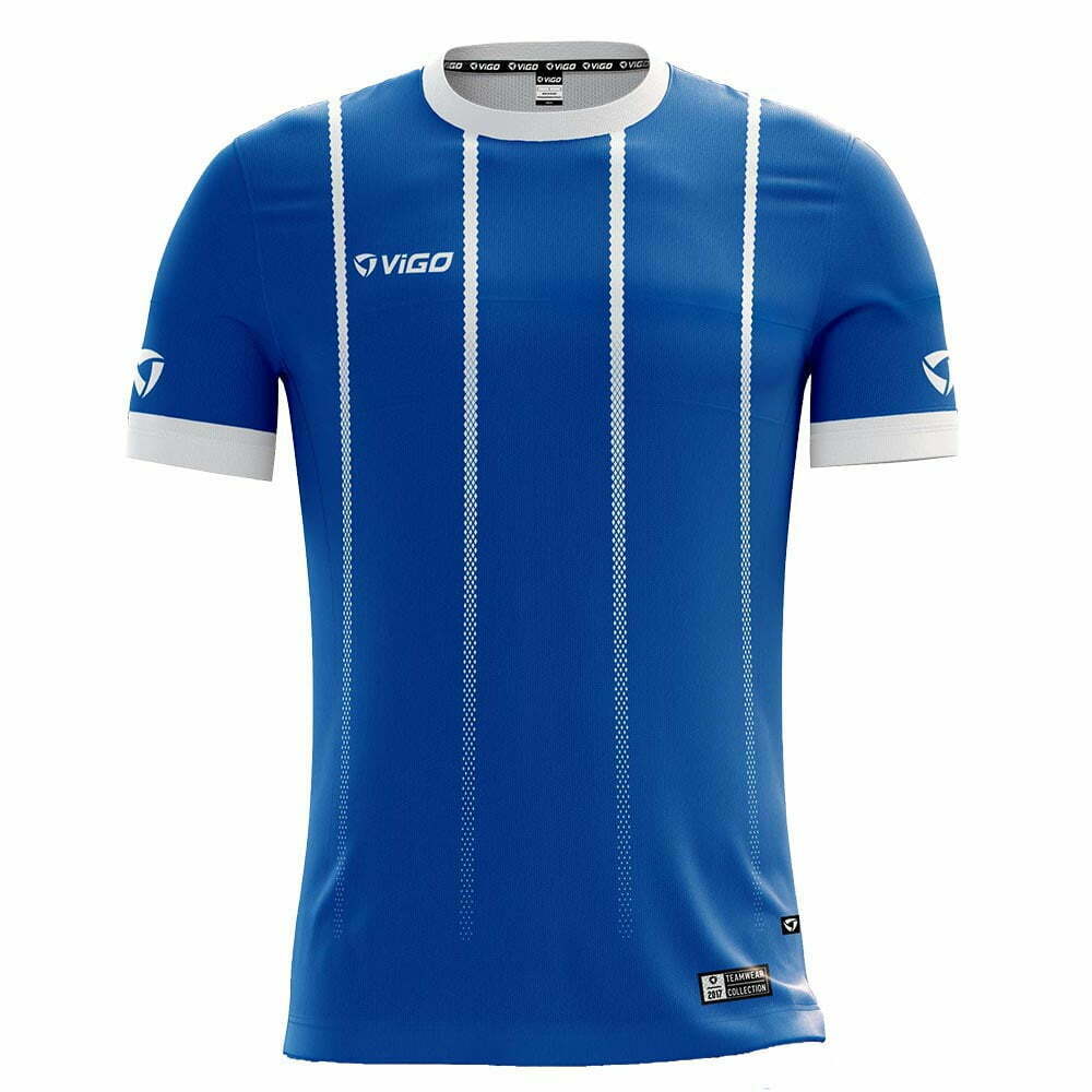 Koszulka piłkarska Striker 17 niebiesko-biała Munich