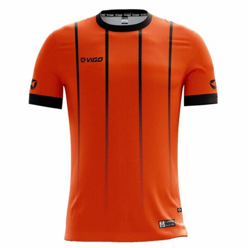 Koszulka piłkarska Striker 17 pomarańczowo-czarna Munich