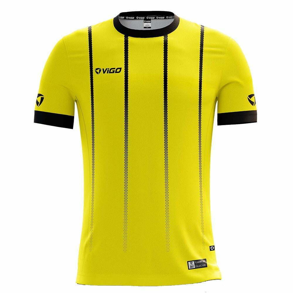 Koszulka piłkarska Striker 17 żółto-czarna Munich