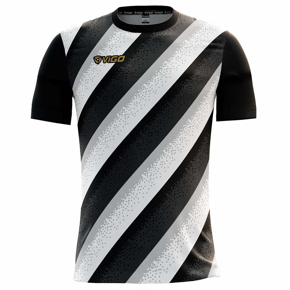 koszulka piłkarska Team 10.3 Vigo czarno-biała
