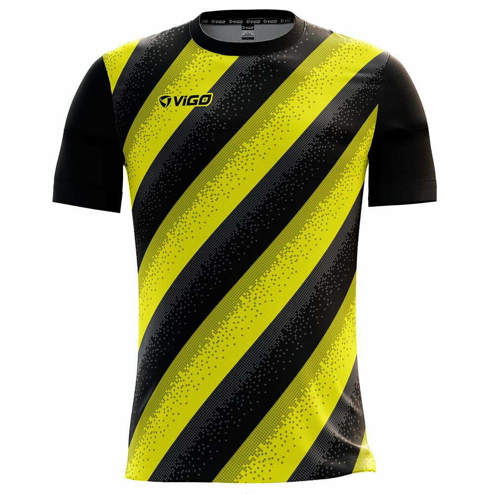 koszulka piłkarska Team 10.7 Vigo żółto-czarna