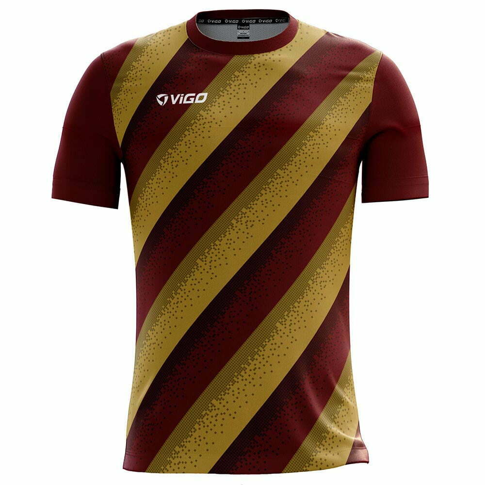 koszulka piłkarska Team 10.8 Vigo bordowo-złota