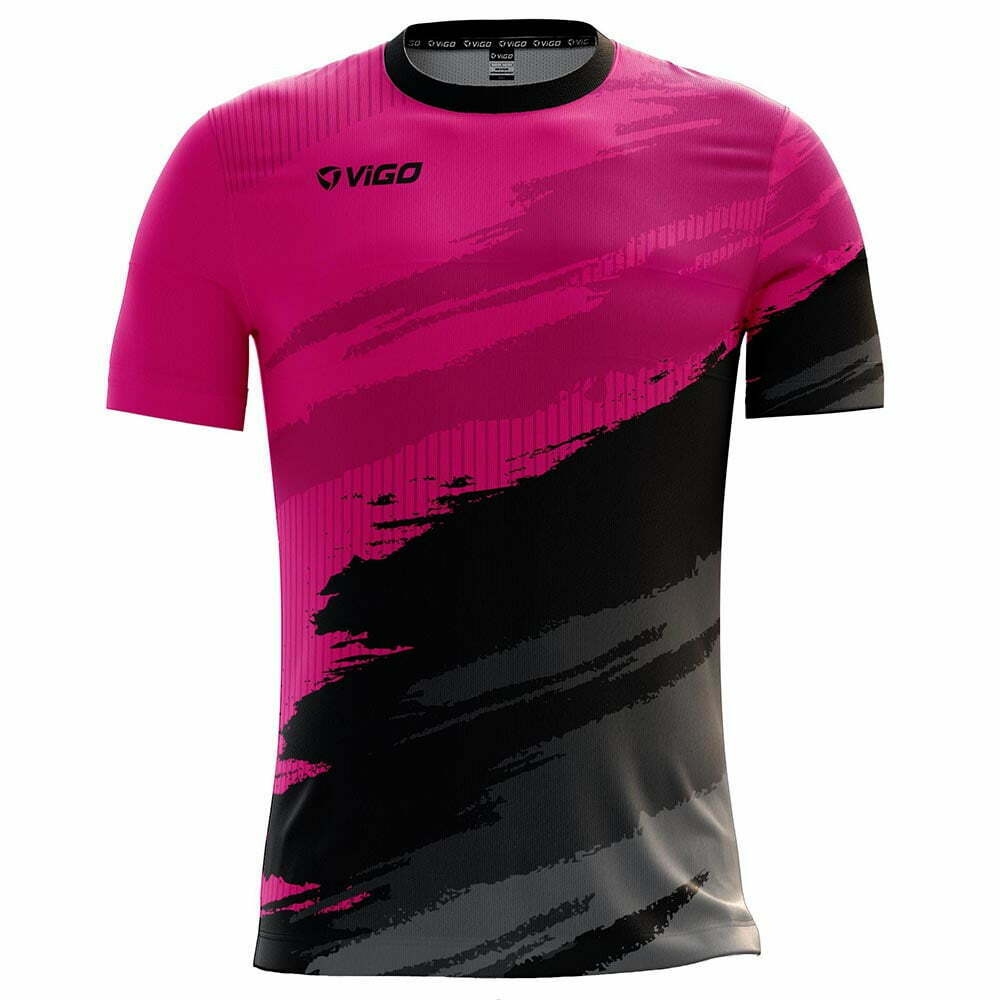 Koszulka piłkarska Team 5.2 różowo-czarna