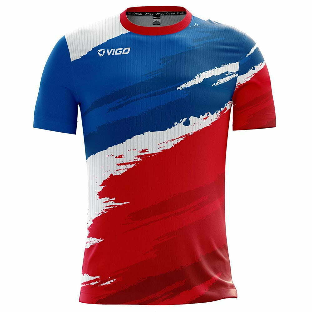 Koszulka piłkarska Team 5.6 niebiesko-czerwona