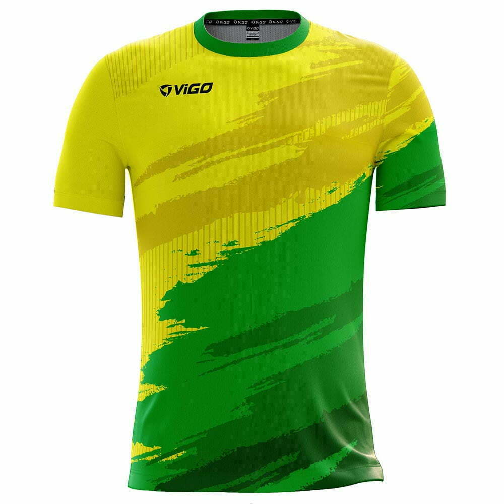 Koszulka piłkarska Team 5.7 żółto-zielona