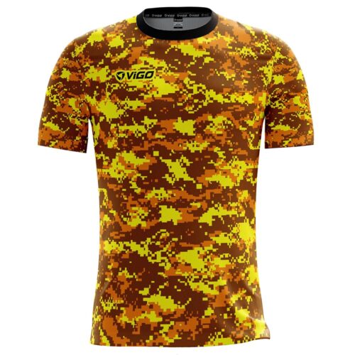 Koszulka piłkarska Team 8.7 żółto-pomarańczowa Vigo