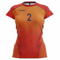 Koszulka siatkarska damska Game 8 pomarańczowa
