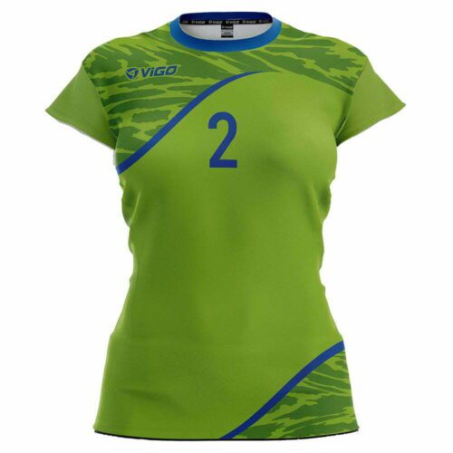 Koszulka siatkarska damska Spectrum 4 zielono-niebieska