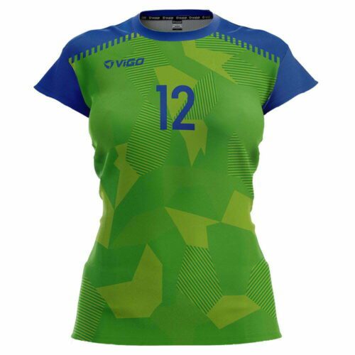 Koszulka siatkarska damska Tactic 4 zielono-niebieska