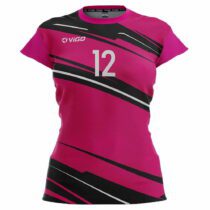 Koszulka siatkarska damska Winner 4 różowo-czarna
