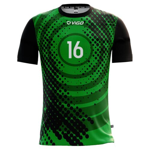 Koszulka siatkarska męska Play Off 6 zielono-czarna