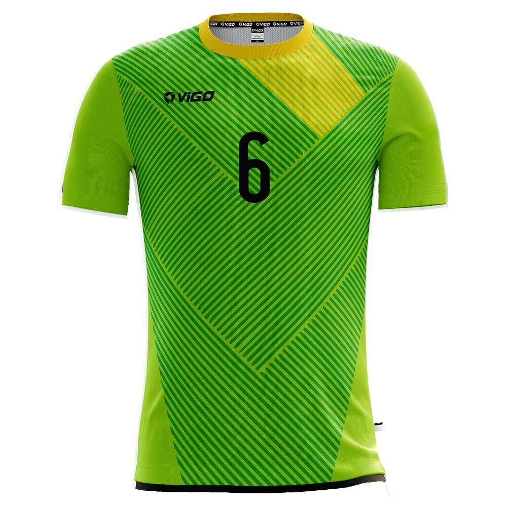 Koszulka siatkarska męska Spike 6 limonkowo-zielona