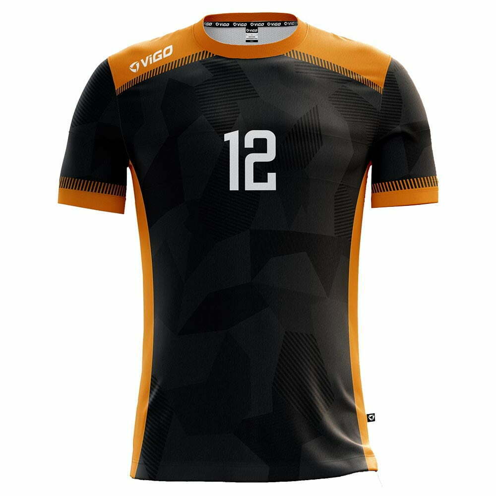 Koszulka siatkarska męska Tactic 1 czarno-pomarańczowa